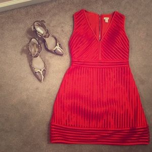 j crew fit and flare dress